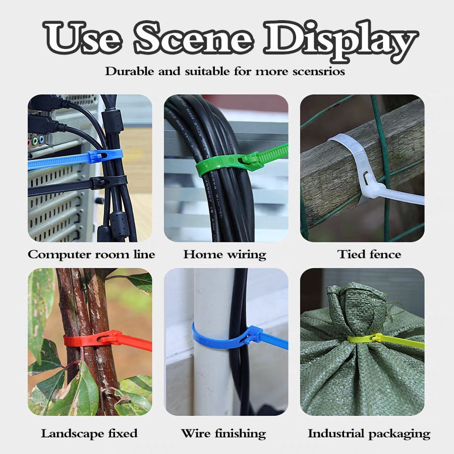 (đ„Last Day Promotion - 50% off) Buckle Self-locking Premium Nylon Cable Wire Ties