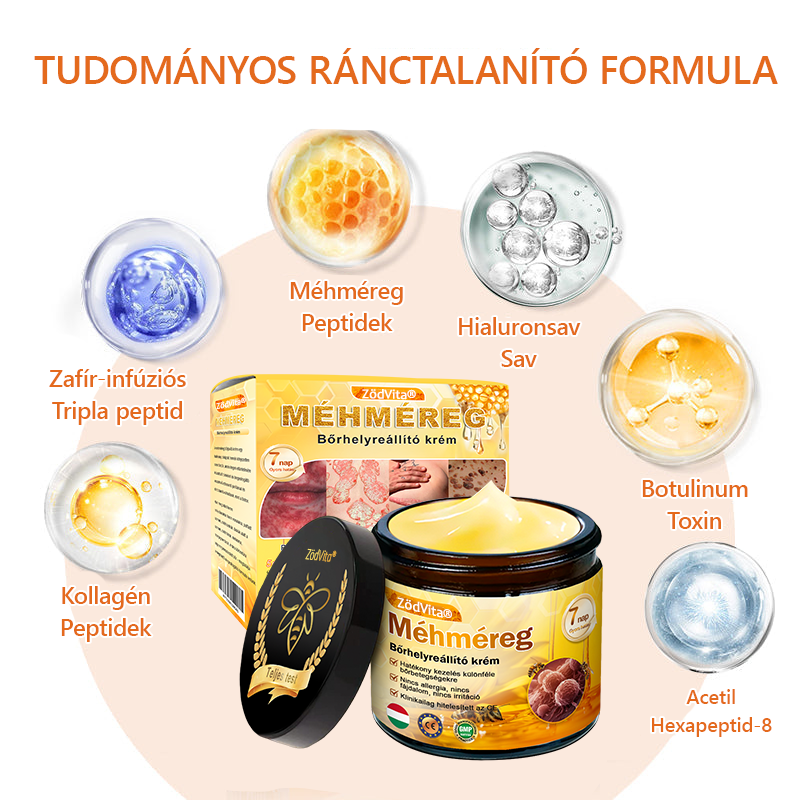 🤍 Bőrgyógyász ajánlása ✨ ZödVita® Méhméreg Bőr Helyreállító Krém 🔥 Magyar fejlesztés, magyarországi gyártás és szállítás