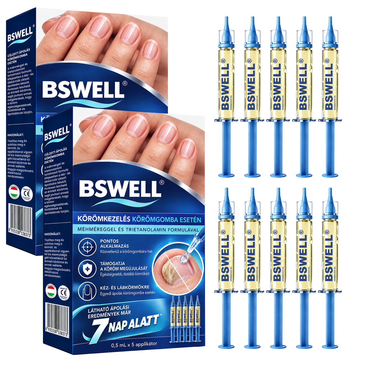 🩹🇭🇺 BSWELL® Gomba‑mentes méhméreg körömkezelés 💅🦶