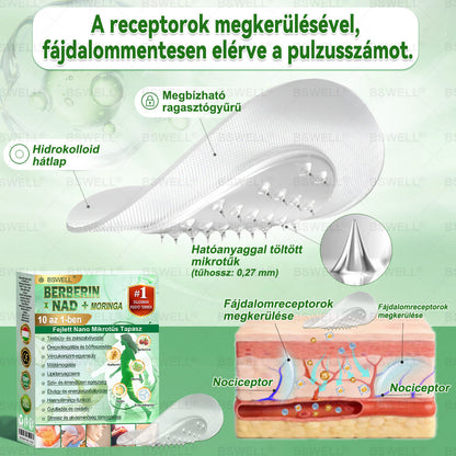 👩‍⚕️🔬 BSWELL® Nano mikrotűs karcsúsító tapasz (Csak naponta egyszer, látható változások 28 nap alatt) ✅ Elhízás, szív- és érrendszeri egészség, cukorbetegség, alvási apnoé, bélflóra, ízületi problémák és egyéb tünetek esetén
