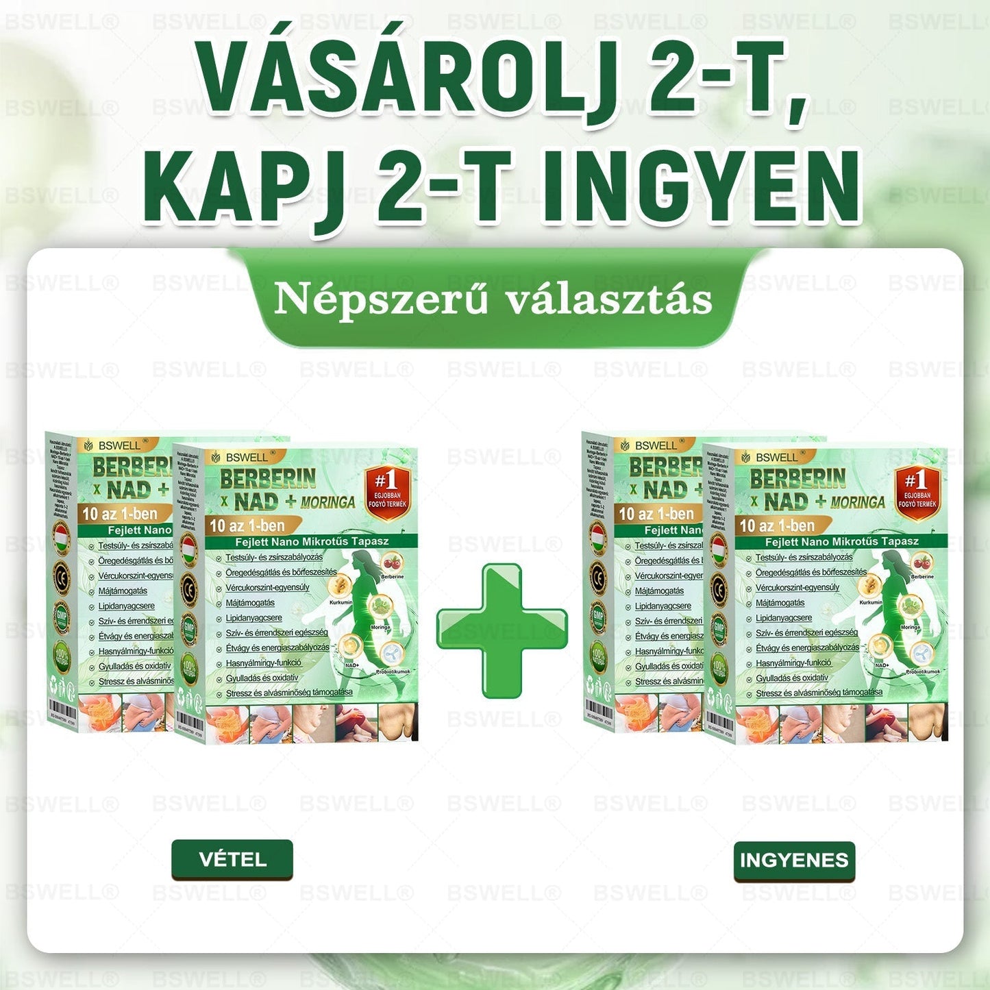 ✅ BSWELL® Nano mikrotűs karcsúsító tapasz (Csak naponta egyszer, látható változások 28 nap alatt) ✅ Elhízás, szív- és érrendszeri egészség, cukorbetegség, alvási apnoé, bélflóra, ízületi problémák és egyéb tünetek esetén