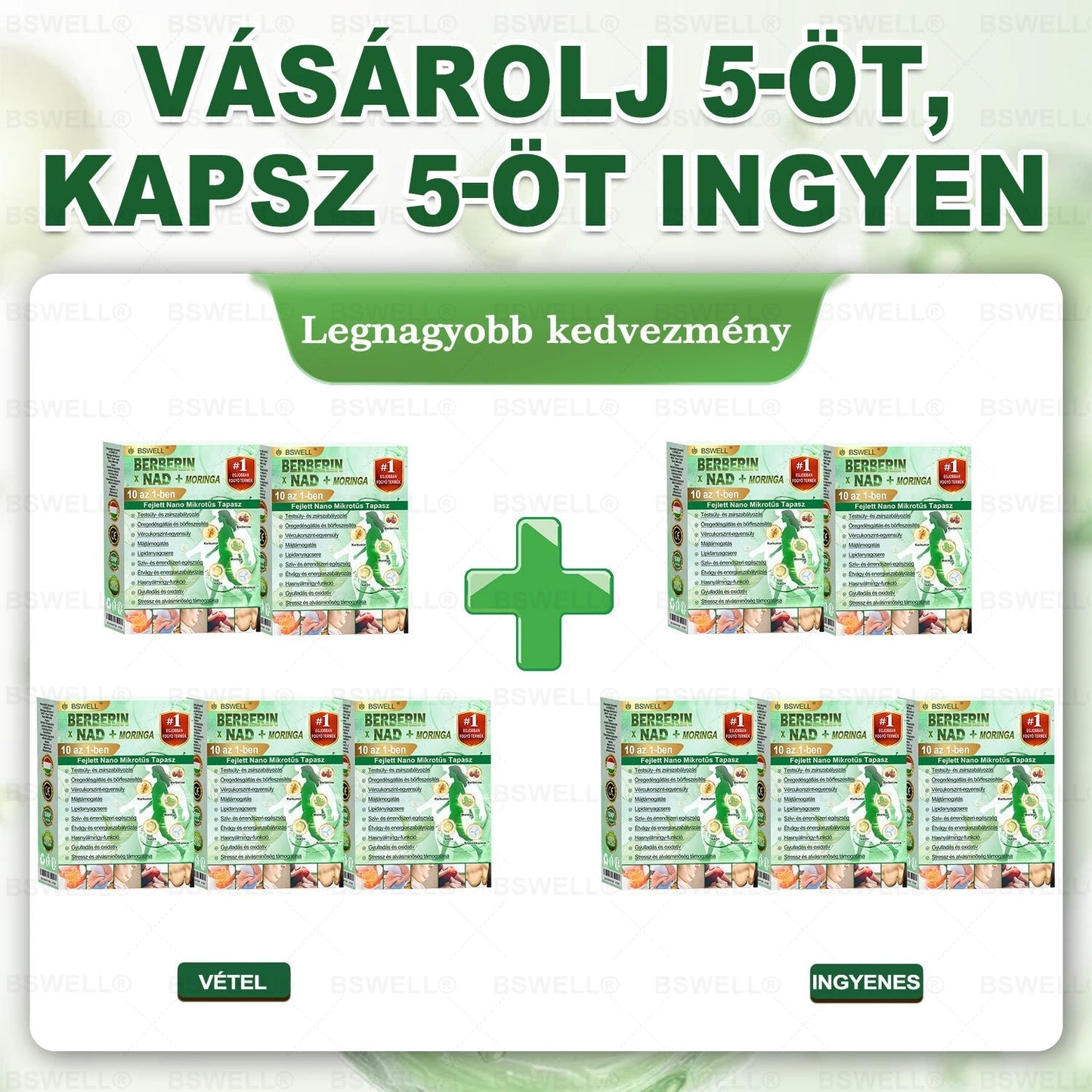 ✅ BSWELL® Nano mikrotűs karcsúsító tapasz (Csak naponta egyszer, látható változások 28 nap alatt) ✅ Elhízás, szív- és érrendszeri egészség, cukorbetegség, alvási apnoé, bélflóra, ízületi problémák és egyéb tünetek esetén