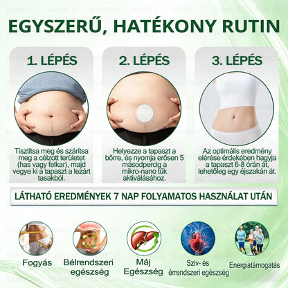 ✅ BSWELL® Nano mikrotűs karcsúsító tapasz (Csak naponta egyszer, látható változások 28 nap alatt) ✅ Elhízás, szív- és érrendszeri egészség, cukorbetegség, alvási apnoé, bélflóra, ízületi problémák és egyéb tünetek esetén