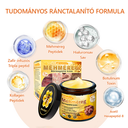 🐝 PuraCure® Méhméreg Bőr Helyreállító Krém  (👨‍⚕‍CE Tanúsítvány) 🔥 Magyar fejlesztés, magyarországi gyártás és szállítás