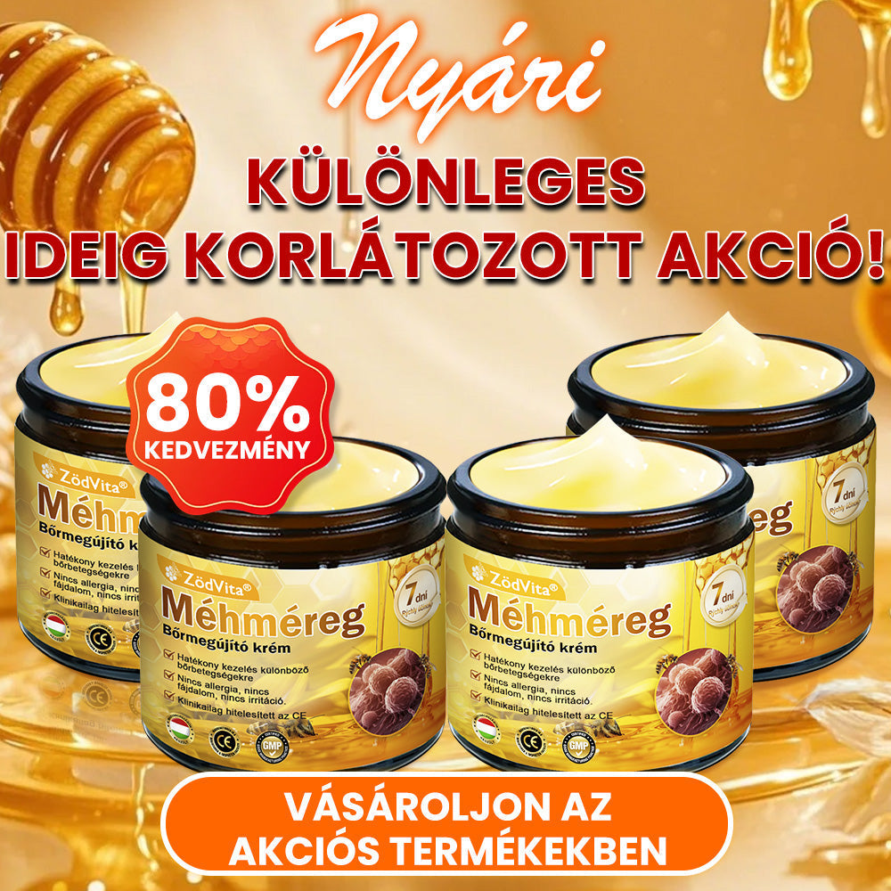 ZödVita® 💥 Méhméreg Bőr Helyreállító Krém 🔥 Magyar fejlesztés, magyarországi gyártás és szállítás