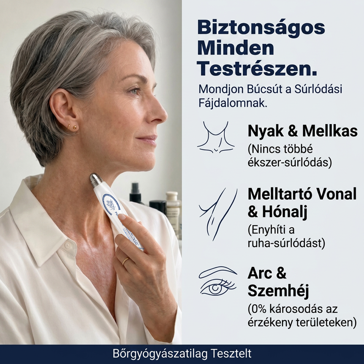 PuraCure® 𝟕 𝐍𝐚𝐩𝐨𝐬 Bőrkinövés- és Folteltávolító Toll Fájdalommentes és Hegmentes Professzionális Rollerball