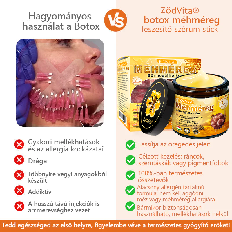 🔥ZödVita® Méhméreg Bőr Helyreállító Krém 🔥 Magyar fejlesztés, magyarországi gyártás és szállítás