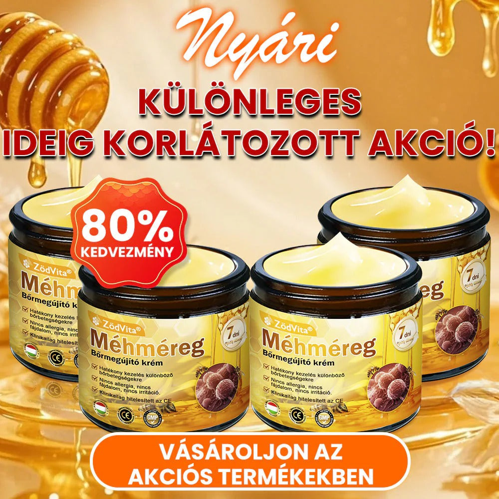 🔥ZödVita® Méhméreg Bőr Helyreállító Krém 🔥 Magyar fejlesztés, magyarországi gyártás és szállítás
